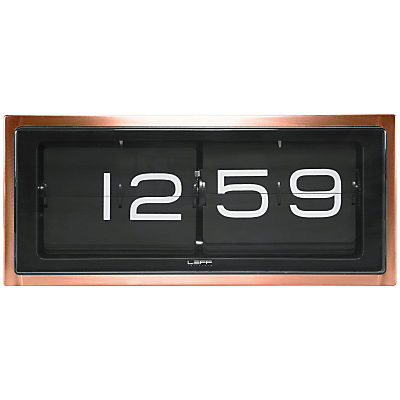 LEFF Amsterdam LEFF 24 Hour Brick Clock by Erwin Termaat, Copper Copper LEFF Amsterdam LEFF 24 Hour Brick Clock by Erwin Termaat, Copper Copper